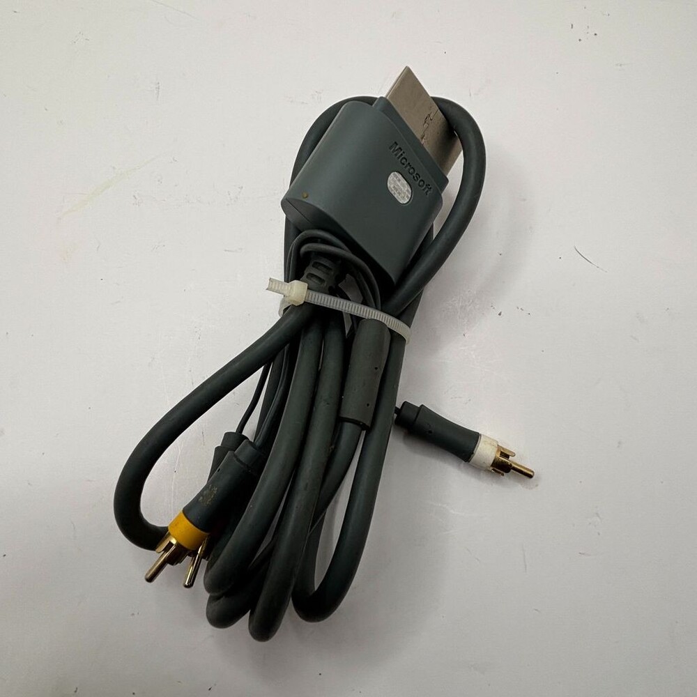 Microsoft Xbox 360 Composite AV Cable X810973-001 RCA Component AV Accessory